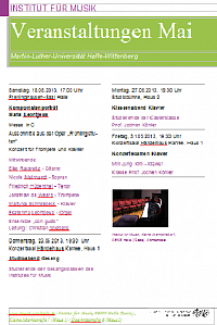 Programm Mai
