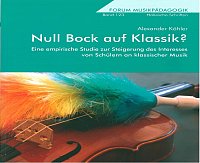 * Null Bock auf Klassik? (2014)
Eine empirische Studie zur Steigerung des Interesses von Schlern an klassischer Musik
von Alexander Khler 