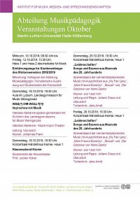 Plakat Oktober 2018