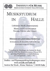 Plakat - Hochschulinformationstag 2020