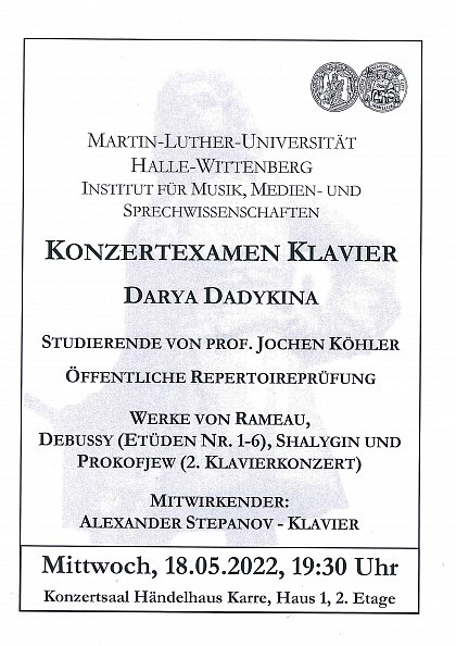 Klavierabend 18.05.2022