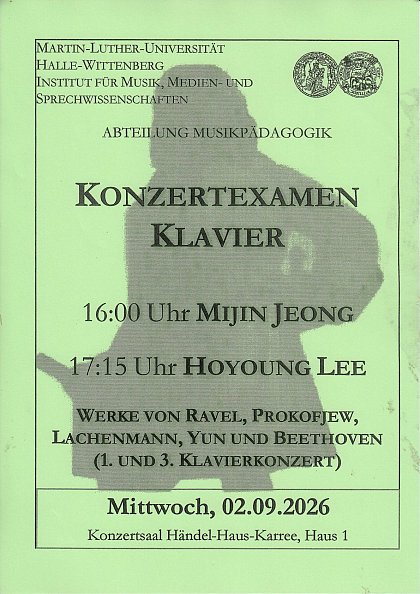 Konzertexamen Klavier